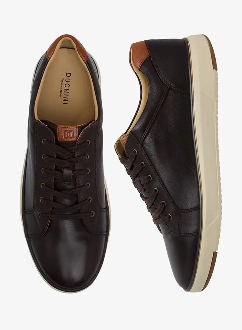 دوتشيني حذاء رجالي جلدي برباط للكاحل